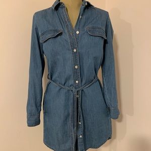 Banana Republic denim dress with tie